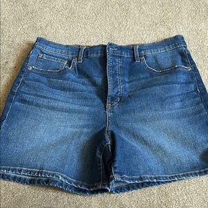Jessica Simpson Blue Jean Shorts with Faded Casual Look
